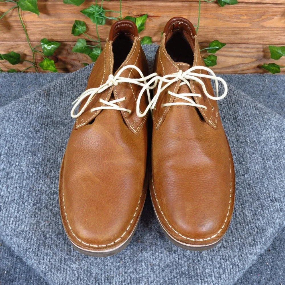 Kenneth Cole Reaction Desert Sun Mens Chukka Boots Sz 10 Work Wear Brown Leather